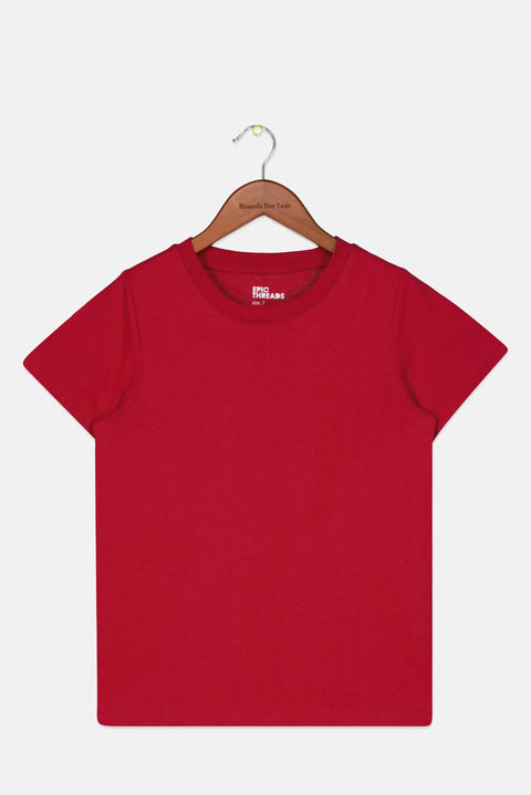 Epic Threads Boy's Raspberry T-Shirt ABFK159 SHR