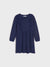 Sinsay Girls' Navy Glitter Long Sleeve Dress | Sinsay in Lebanon
