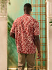 Sinsay Men's Rust Floral Viscose Shirt | Sinsay In Lebanon