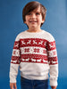 Sinsay Boy's White & Red Long Sleeve Sweater| Sinsay In Lebanon