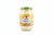 Hand holding a jar of Lesieur mayonnaise on a tiled floor