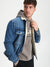 Sinsay Men's Blue Denim Sherpa Jacket|Sinsay In Lebanon