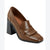 Marc Fisher Women's Dark Brown Hamish Block Heel Square Toe Heels