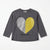 Zara Baby Girl's Dark Grey Split Heart Blouse | Zara In Lebanon
