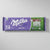 Milka chocolate bar on a gray background
