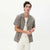 Matinique Men Khaki & Navy Striped Button-Down Short-Sleeve Shirt