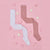 Sinsay Girl's Dusty Pink and White Decorated 2-Pair of Tights
