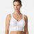Playtex Women's White Satin Soft Cup Adjustable Strap Bra