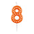 Riethmuller Orange 8 Polka Dot Candles 6.5cm | Riethmuller In Lebanon