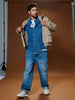 Sinsay Men's Dark Blue Denim Chest Pocket Shirt | Sinsay In Lebanon