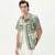 Matinique Men's Green & Beige Botanical Print Short-Sleeve Shirt