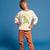 Sinsay Boy's Cream Dinosaur Print Crewneck Sweatshirt