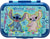 Lunch box with cartoon characters on a colorful background