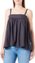 Wrangler Women's Faded Black Babydoll Sleeveless Blouse |Wrangler In Lebanon
