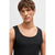 Boss Men's Black Ribbed Classic Undershirt