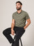 Sinsay Men's Olive Green Short Sleeve Polo T-Shirt | Sinsay In Lebanon