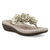 Cliffs by White Mountain Women's Light Gold Metallic Smooth Content Floral Wedge Slip-On Sandals | Cliffs In Lebanon