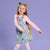 Sinsay Girl's Blue Disney Character Denim Pinafore Dress