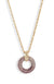 Kendra Scott Women's Purple Mikki Ombre Pave Short Pendant Necklace In 14k Gold Plated | Kendra Scott In Lebanon