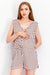 Mango Women's Pink Printed Sleeveless Romper |Mango In Lebanon