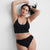 State Of Day Women's Black Seamless Bra