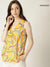 Mango Women's Yellow Sleeveless Top| Mango in Lebanon