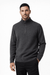 Celio Men's Washed Black Ribbed Stand-Up Collar Sweater | Celio In Lebanon