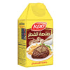 KDD sauce packaging with a steak and fries illustration on a white background