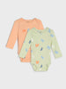 Sinsay Fox & Bunny Baby Boy's Multi Color Long Sleeve 2 Pack Bodysuit| Sinsay In Lebanon