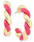 On 34th Women's Pink & Gold-Tone Swirl Medium Hoop Earrings | On 34th In Lebanon