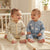 Sinsay Baby Boy's Off-White Striped & Blue Printed Pack Of 2 Overalls