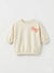Zara Girl's Beige Printed Sweatshirt | Zara In Lebanon
