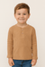 POMPdeLUX Boy's Tan Houston Lt Long-Sleeve Blouse |POMPdeLUX in Lebanon