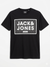 Jack & Jones Men's Black Printed T-Shirt | Jack & Jones In Lebanon