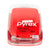 Pyrex Easy Grab 4-piece baking dish set in red, packaged in a clear plastic clamshell container with a red paper label.