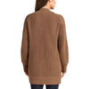 Max & Mia Women's Camel Long Sleeve Combed Cotton Cardigan