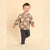 Sinsay Baby Boy's Brown Teddy Bear Face Sweatshirt and a Dark Grey Side Pocktes Sweatpants