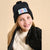 Sinsay Girl's Black Winter Ribbed Style Knit Beanie