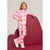 Sinsay Girl's Light Pink with Bright Pink Heart Graphics Sweatshirt and Sweatpants Set