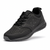 Black athletic shoe on a white background