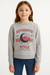 Sinsay Girl's Light Grey Sweatshirt With A Print | Sinsay In Lebanon