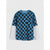 Sinsay Boys Blue and Black Checkerboard Pattern Crew Neckline Blouse