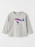 Zara Girl's Light Grey Printed Blouse | Zara In Lebanon