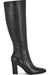 Nine West Women's Black Leather Zazz Knee High Boot