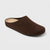 Brown slipper on a light gray background