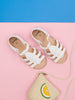 Sinsay Girl's White Leather Velcro fastening Sandals | Sinsay In Lebanon