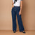 Sinsay Women's Navy High Rise Wide Leg Jeans