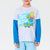 Sinsay Boy's Gray Multi The Simpsons Graphic Long Sleeve Blouse