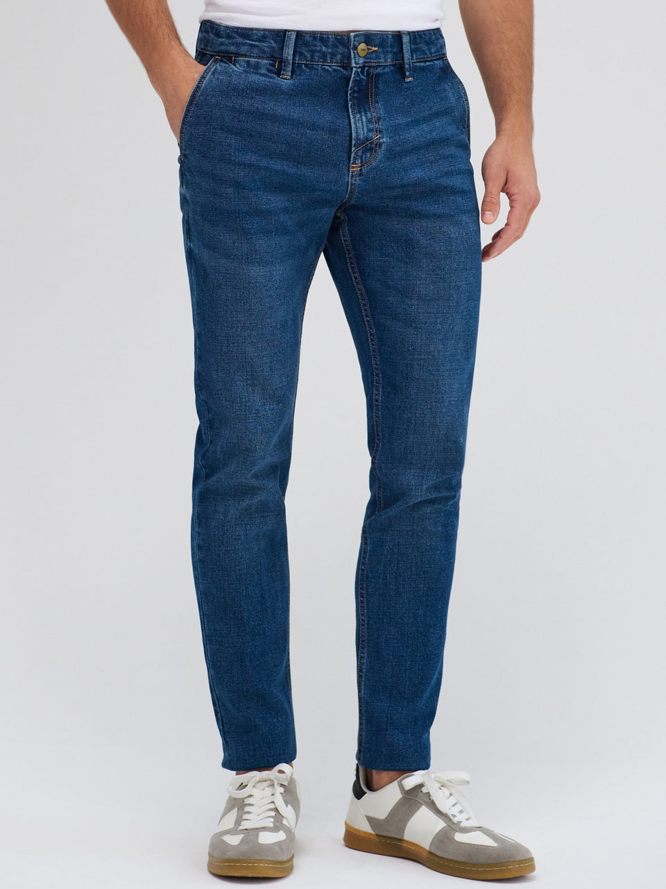 Sinsay Men's Navy Blue Slim fit chino Jeans| Sinsay in Lebanon