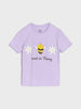 Sinsay Girl’s Purple Lilac Bee Pajama Set | Sinsay in Lebanon